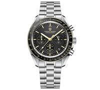 Pagani Design 1701 V3 Men's Chronograph Quartz Dial 40mm VK63 Movement Stainless Steel Mirror Sapphire Watch 100 Metre Water Resistant Sports Watch (Yellow1701-JC)