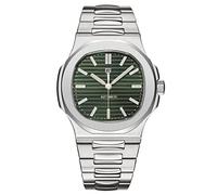 Pagani Design 1728 Luxury Men's Automatic Mechanical Watch Synthetic Sapphire Full Stainless Steel Waterproof Luminous Casual Sports Wristwatch (Green)