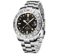 Pagani Design Men's Analogue GMT Automatic Self-Wind Mechanical Watch with Stainless Steel Bracelet PD1682/PD1693