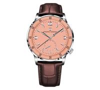 Pagani Design Men's Automatic Watch Easy-to-Read Large dial Mechanical Watch Synthetic Sapphire Crystal 100 metre Water-Resistant Ultra-Flat Men's Leather Watch(Curry with Silver and Gold