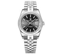 Pagani Design Men's Automatic Watch Japanese Automatic Movement Classic Watch Sapphire Crystal 100 Metres Waterproof Luminous Business Men's Watch(Steel Black)