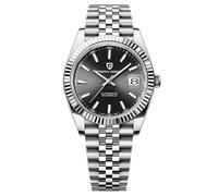 Pagani Design Men's Automatic Watch Japanese Automatic Movement Classic Watch Sapphire Crystal 100 Metres Waterproof Luminous Business Men's Watch(Steel Black)
