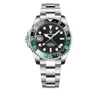 Pagani Design Men's GMT Automatic Mechanical Watch 100m/bar Waterproof Ceramic Bezel Sapphire Glass Luminous Hands Watch