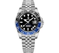 Pagani Design Men's GMT Automatic Mechanical Watch 100m Black/Blue