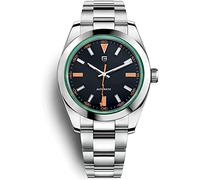 Pagani Design Men's Mechanical Watches Luxury Automatic Watches Sapphire Glass Coated Lightning Hands Water Resistant 100 Stainless Steel NH35 Movement 40mm (Black Kc-1733)