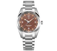 Pagani Design Men's Minimalist Quartz Analog Wristwatches 38mm Dial Stainless Steel VH31 Movement Secure Folding Clasp, brown