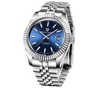 Pagani Design Men's Watch, Japan nh35 Movement, Stainless Steel, Sapphire Crystal Dial, Self-Winding Elite Business Watch, Sporty, Water Resistant to 100 Meters (Blue 1645)