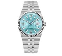 Pagani Design New Men's Wrist Watch Japanese Automatic Movement Stainless Steel Case 10ATM Waterproof Luminous Casual Business Dress Watch with Date (Steel Silver Sky Blue)