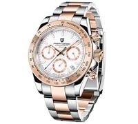 Pagani Design PD-1644 Men's Watch with VK63 Movement and Scratch Resistant Sapphire. (Gold White)