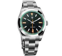 Pagani Design PD1733 Men's Automatic Mechanical Watch 40MM With Green Sapphire Glass, AR Coated, NH35A Movement, Waterproof