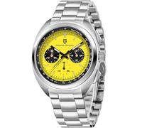 Pagani Design PD1782 Men's Chronograph Watch Sapphire Mirror 10Bar Waterproof Quartz Wrist Watch VK63 Movement (Yellow)