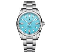 Pagani Design Watches for Men Japanese NH35 Movement 40mm Sapphire Glass Stainless Steel Luxury Men's Automatic Diver's Watch, Sky Blue, Mechanical,Automatic Watch