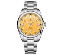 Pagani Design Watches for Men Japanese NH35 Movement 40mm Sapphire Glass Stainless Steel Luxury Men's Automatic Diver's Watch, Yellow, Mechanical,Automatic Watch