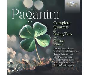 PAGANINI:QUARTETS FOR STRING TRIO GUITAR VARIOUS 3 CD NEW PAGANINI,NICCOLO