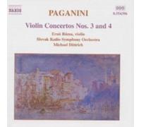 PAGANINI/ROZSA/DITTRICH/SLOVAK RADIO SO: VIOLIN CONCERTOS 3 & 4 - CD