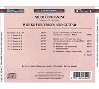 PAGANINI: WORKS FOR VIOLIN & GUITAR - SEI DUETTI, CARMAGNOLA, GRAND SONATA NEW C