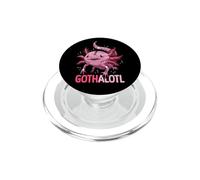Paganism Occult Amphibian Gothalotl Goth Axolotl Halloween PopSockets PopGrip for MagSafe