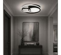Pagazzi Adara Matt Black Led Flush Ceiling Light Pagazzi Black