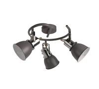 Pagazzi Amelix Dark Grey 3 Light Ceiling Spotlight Pagazzi Grey