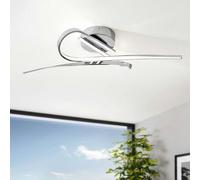 Pagazzi Lighting Aurora 2 Light Silver LED Flush Ceiling Light