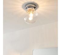 Pagazzi Lighting Pagazzi Amelie Ip44 Flush Polished Chrome Ceiling Light
