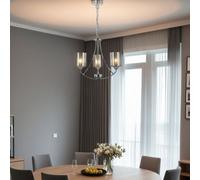 Pagazzi Lighting Pagazzi Ashton 3-Light Polished Chrome Chandelier Ceiling Light