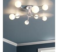 Pagazzi Lighting Pagazzi Bombo 8 Light Ceiling Light Polished Chrome