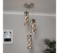 Pagazzi Lighting Pagazzi Demeter Led Smoked Glass Cluster Pendant