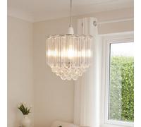 Pagazzi Lighting Pagazzi Demi Clear And Chrome Easy-Fit Pendant