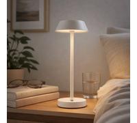 Pagazzi Lighting Pagazzi Energize White Led Rechargeable Desk Table Lamp With Touch Sensor