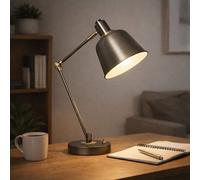 Pagazzi Lighting Pagazzi Erik Industrial Gunmetal Desk Table Lamp