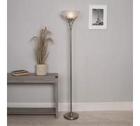 Pagazzi Lighting Pagazzi Gretta Satin Nickel Uplighter Floor Lamp