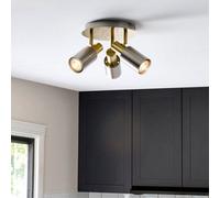 Pagazzi Lighting Pagazzi Hayes Matte Nickel 3-Light Spotlight Plate