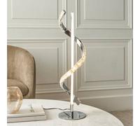 Pagazzi Lighting Pagazzi Hyde Chrome And Crystal Led Table Lamp