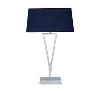 Pagazzi Lighting Pagazzi Lizzie Chrome & Navy Touch Table Lamp