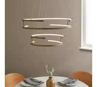 Pagazzi Lighting Pagazzi Mabel Antique Brass Led Pendant Ceiling Light