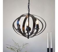 Pagazzi Lighting Pagazzi Midnight 3-Light Matt Black Pendant Ceiling Light