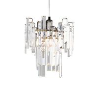 Pagazzi Lighting Pagazzi Onega Antique Brass & Glass Easy Fit Pendant Shade