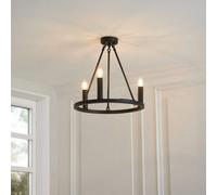 Pagazzi Lighting Pagazzi Parley 3 Light Black Pendant Ceiling Light