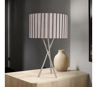 Pagazzi Lighting Pagazzi Sabella 43Cm Table Lamp Satin Nickel