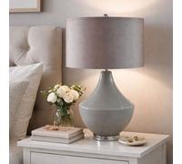 Pagazzi Lighting Pagazzi Sarah Grey Ceramic Table Lamp