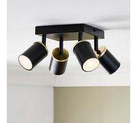 Pagazzi Lighting Pagazzi Talbot 4-Spot Matte Black Plate