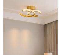 Pagazzi Lighting Pagazzi Veloria Satin Brass Led Flush Ceiling Light