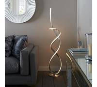Pagazzi Lighting Pagazzi Zkylar Led Matte Silver Floor Lamp