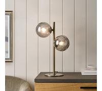 Pagazzi Lighting Tamara 2-Light Antique Brass Table Lamp