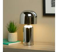 Pagazzi Lighting Tina Chrome LED Rechargeable Touch Table Lamp