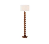 Pagazzi Lighting Trezza Walnut Wooden Floor Lamp