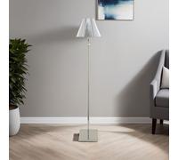 Pagazzi Lustre Polished Chrome Led Rechargeable Floor Lamp in Silver Pagazzi Silver