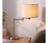 Pagazzi Marston Satin Nickel Table Lamp in Silver Pagazzi Silver