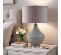Pagazzi Sarah Grey Ceramic Table Lamp Pagazzi Grey